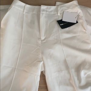 White Dress Pants size M- fashion nova